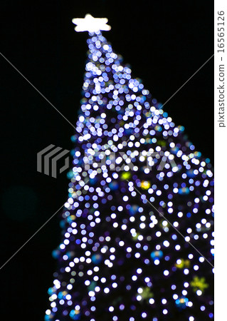 christmas tree from color lights 16565126
