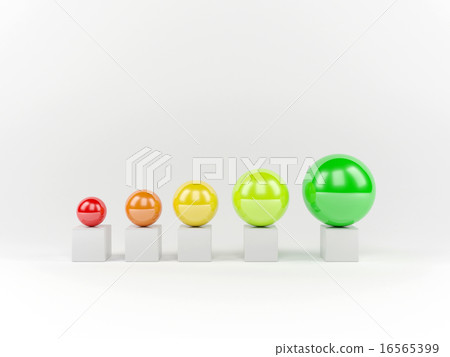 Graph chart spheres in cubes 16565399