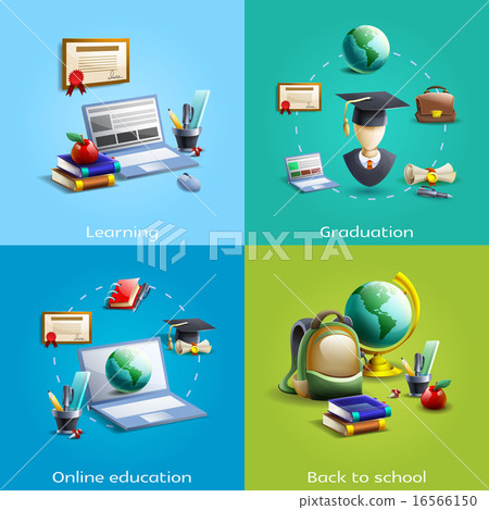 Education and learning icons set Education and learning icons set 16566150