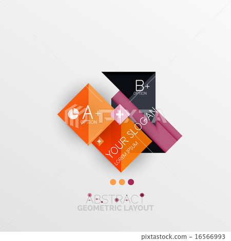 Modern abstract geometric info banner 16566993