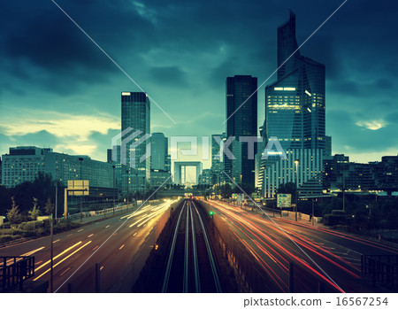 road in Paris LaDefense, France road in Paris LaDefense, France 16567254