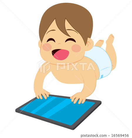 Baby With Tablet Baby With Tablet 16569456