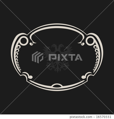vintage retro frame. Abstract black background 16570331