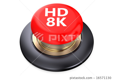 HD 8K Red button HD 8K Red button 16571130