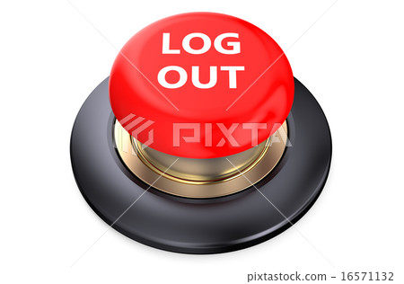 Log out Red button 16571132