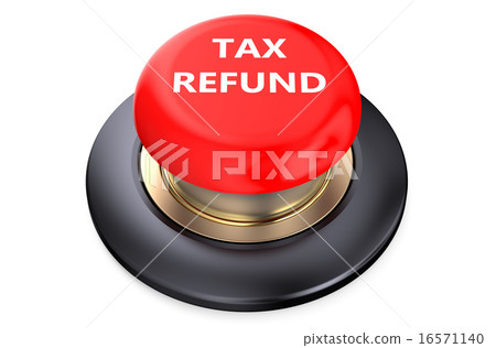 Tax refund Red button Tax refund Red button 16571140