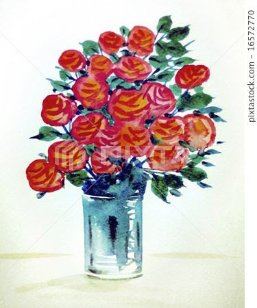 水彩花（玫瑰） 16572770
