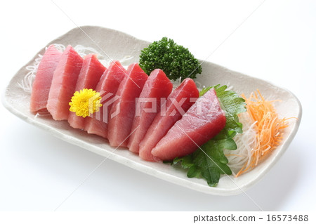 Rice crack tuna sashimi Rice crack tuna sashimi 16573488