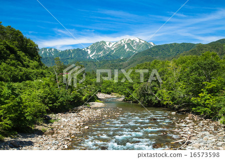 新潟縣魚沼市·沿越後駒根的銀山坪北野嶺（水平構成） 16573598