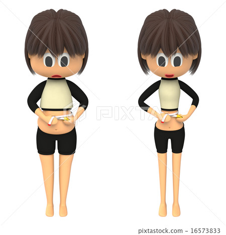 女性測量腰圍 16573833