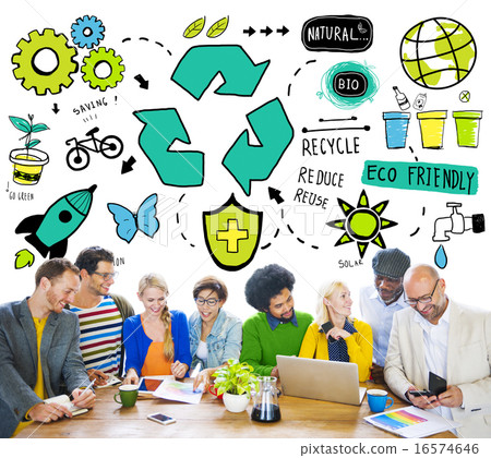 Stock Photo: Recycle Reuse Reduce Bio Eco Friendly Environment Concept