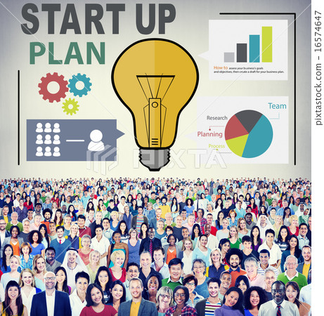 Startup Goals Growth Success Plan Business Concept 16574647