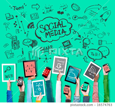 Social Media Global Communication Technology Connection Concept Social Media Global Communication Technology Connection Concept 16574763