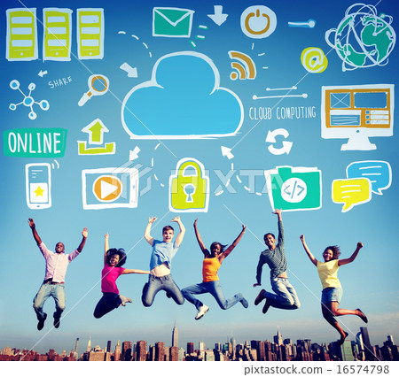 Cloud Computing Network Online Internet Storage Concept Cloud Computing Network Online Internet Storage Concept 16574798