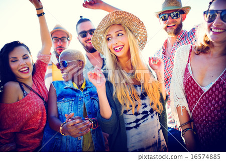 Teenagers Friends Beach Party Happiness Concept Teenagers Friends Beach Party Happiness Concept 16574885