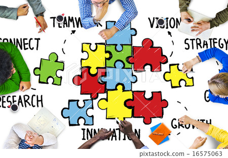 Teamwork Team Connection Strategy Partnership Support Puzzle Con Teamwork Team Connection Strategy Partnership Support Puzzle Con 16575063