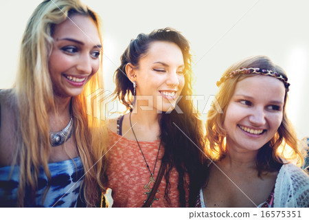 Women Friends Bonding Happiness Summer Concept 16575351