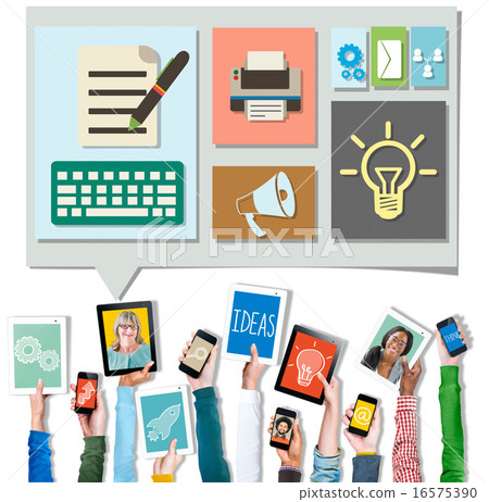Content Blog Blogging Idea Media Internet Email Concept 16575390