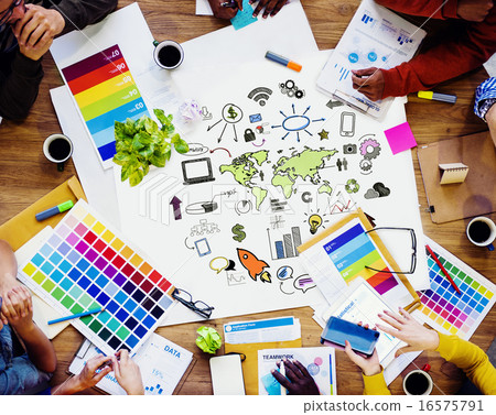 Global Business World Organization Market Commercial Concept 16575791