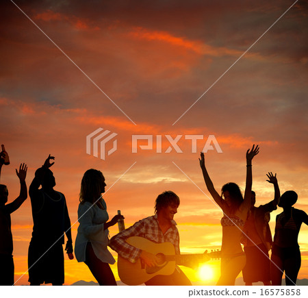 People Celebration Beach Party Summer Holiday Vacation Concept 16575858