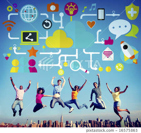 Social Media Social Networking Technology Connection Concept Social Media Social Networking Technology Connection Concept 16575863