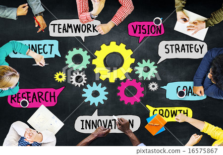 Teamwork Connect Strategy Vision Together Gear Concept Teamwork Connect Strategy Vision Together Gear Concept 16575867
