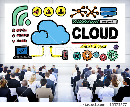 Cloud Computing Network Storage Online Concept 16575877