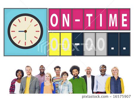 On Time Punctual Efficiency Organization Management Concept 16575907