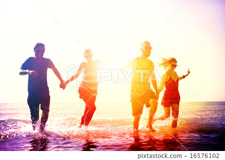 Friendship Freedom Beach Summer Holiday Concept 16576102