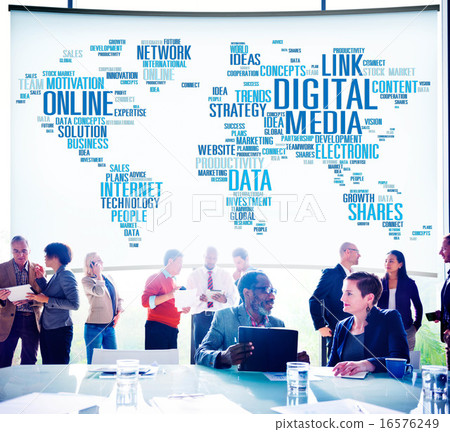 Digital Media Online Social Networking Communication Concept 16576249