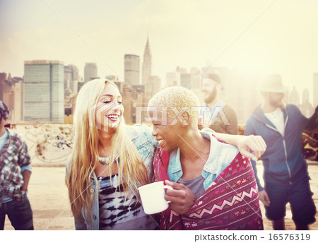 Friendship Party Rooftop TErrace Cheerful Concept Friendship Party Rooftop TErrace Cheerful Concept 16576319