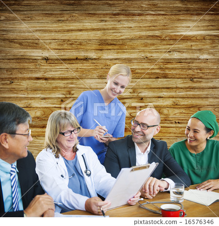 People Doctor Discussion Meeting Smiling Concept 16576346