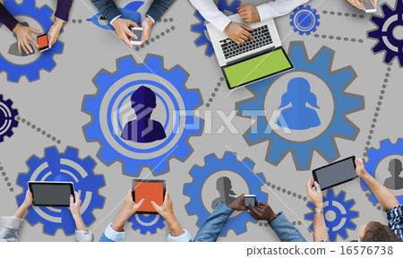 Team Functionality Industy Teamwork Connection Technology Concep 16576738