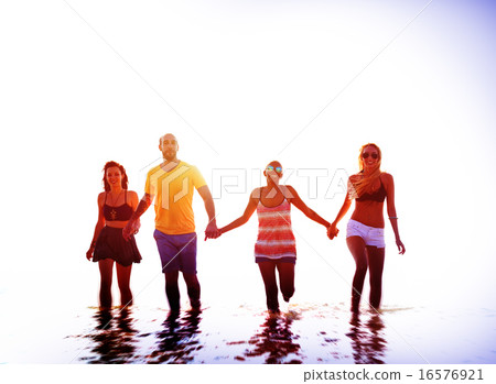 Friendship Freedom Beach Summer Holiday Concept Friendship Freedom Beach Summer Holiday Concept 16576921