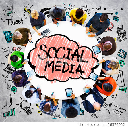 Social Media Global Communication Technology Connection Concept 16576932