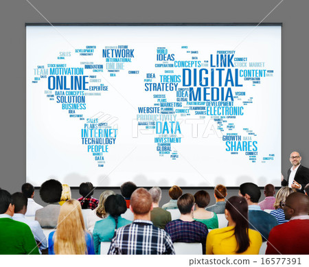 Digital Media Online Social Networking Communication Concept 16577391