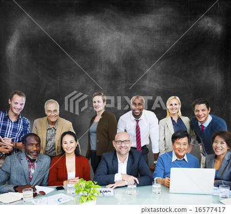 Stock Photo: Adult Group of People Occupation Smiling Concept