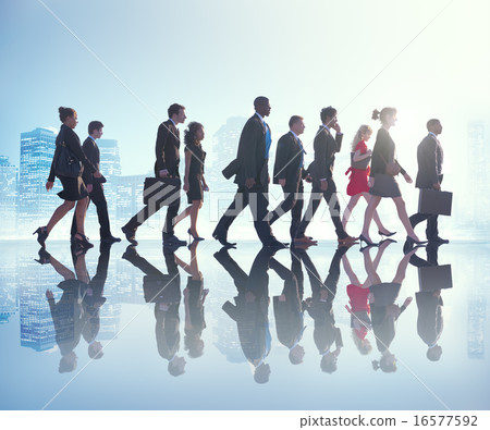 Business People Commuter Cityscape Team Concept 16577592