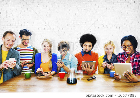 People Meeting Conference Technology Digital Tablet Concept 16577885