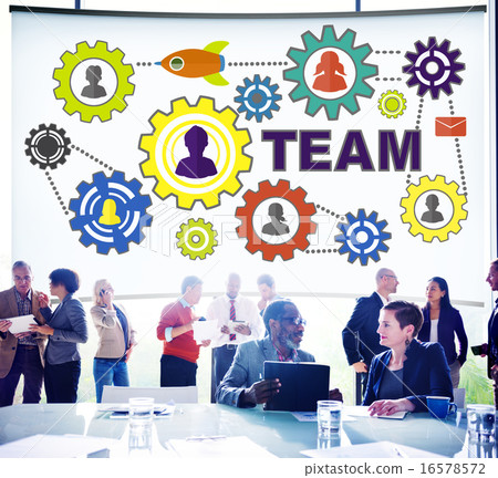 Team Functionality Industy Teamwork Connection Technology Concep 16578572