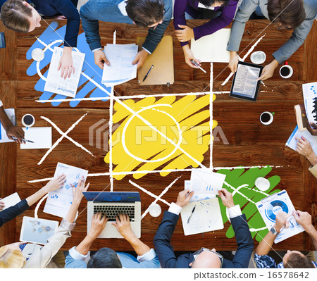 Leisure Game Tic Tac Toe Competition Challenge Winner Concept 16578642