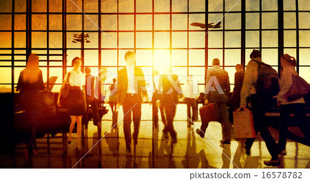 International Airport Terminal Travel Business Trip Concept 16578782