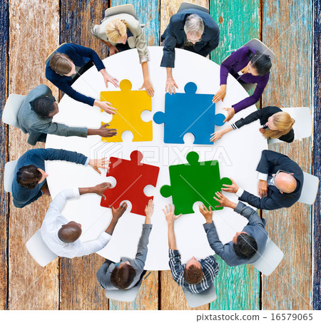 Business People Jigsaw Puzzle Collaboration Team Concept Business People Jigsaw Puzzle Collaboration Team Concept 16579065