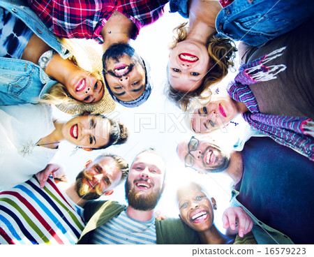 Friendship Huddle Happiness Beach Summer Concept Friendship Huddle Happiness Beach Summer Concept 16579223