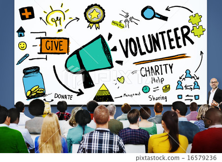Volunteer Charity Help Sharing Giving Donate Assisting Concept 16579236