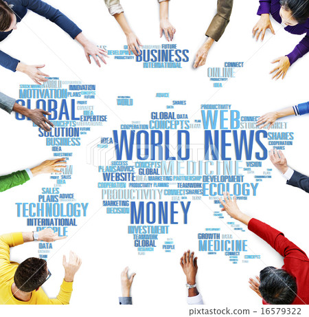 World News Globalization Advertising Event Media Infomation Conc 16579322