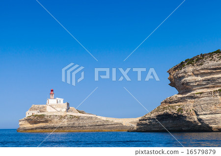 Llighthouse. Bonifacio, Corsica island, France 16579879
