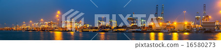 Panorama of Industrial port of Algeciras Panorama of Industrial port of Algeciras 16580273
