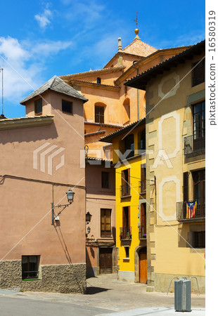 picturesque street of Catalan town. Vic 16580319