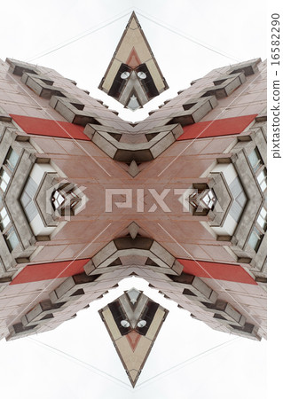 Abstrac background -  pattern of windows in modern apartment building   16582290